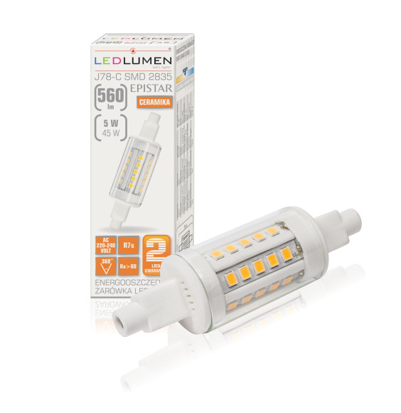 J78-C R7s 5W 230V 30x2835 LED NW