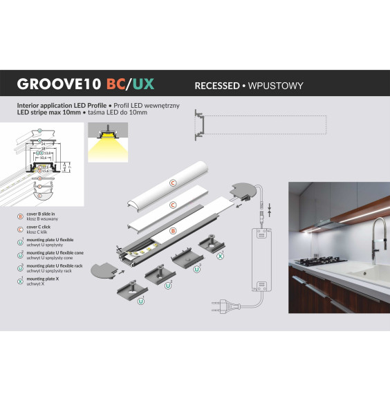 Profil LED GROOVE