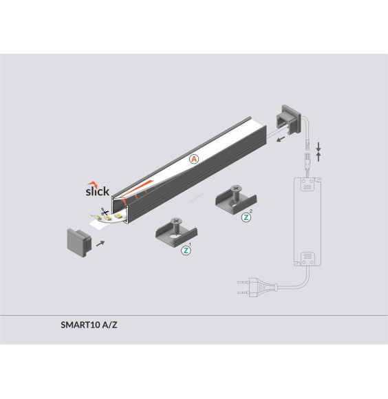 Profil LED SMART10 A/Z