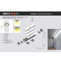 Profil LED UNI12 BCD/U