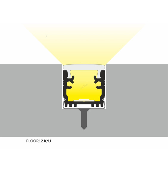 Profil LED FLOOR12 K/U