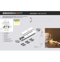 Profil LED GROOVE14 EF/TY