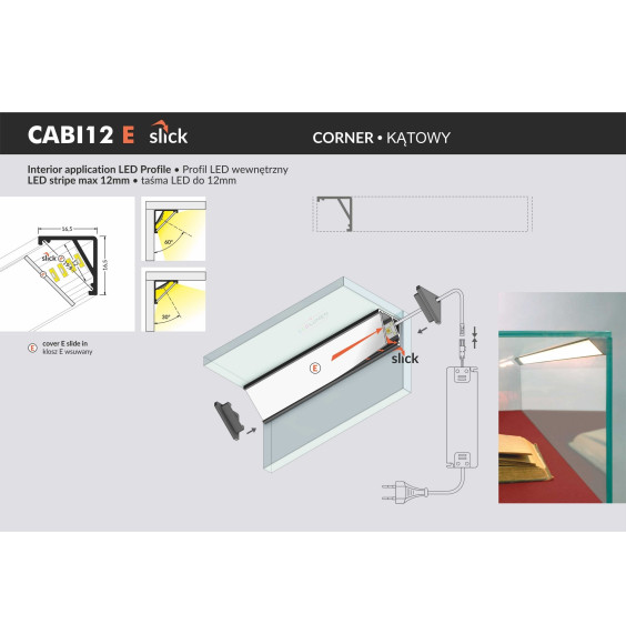Profil LED CABI12 E