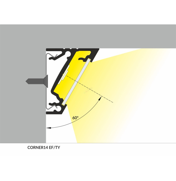 Profil LED CORNER14 EF/TY