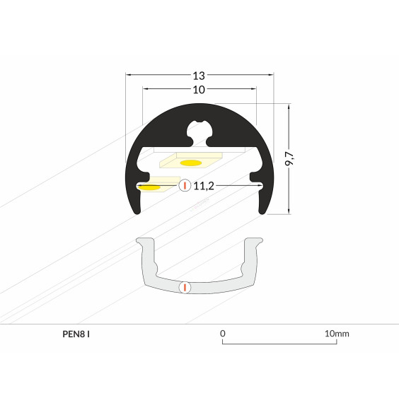 Profil LED PEN8 I