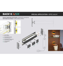 Profil LED BACK10 A/UX