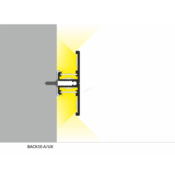 Profil LED BACK10 A/UX