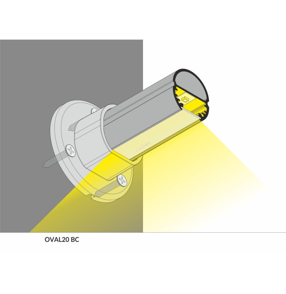 Profil LED OVAL20 BC