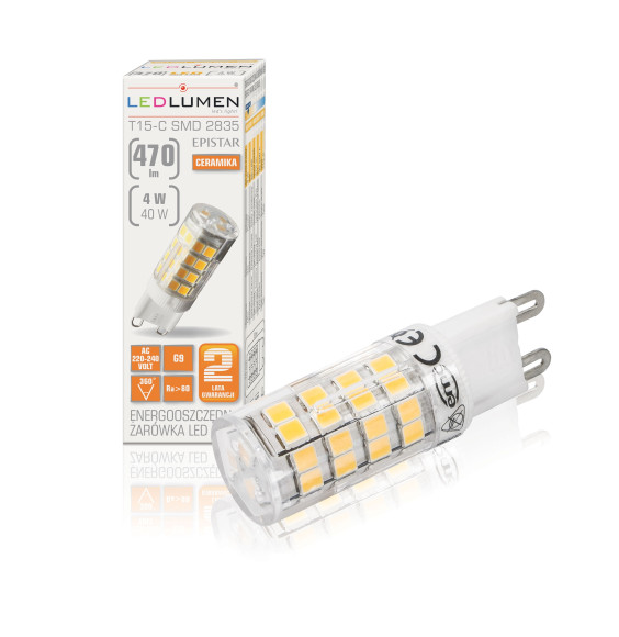T15-C G9 4W 230V 51x2835 LED WW