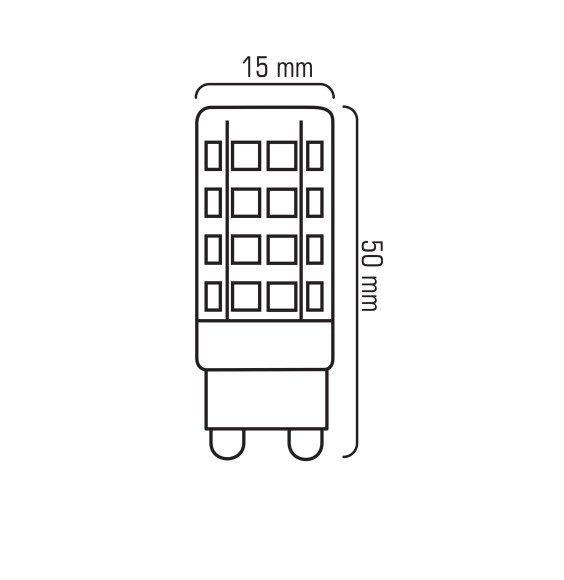 T15-C G9 4W 230V 51x2835 LED WW