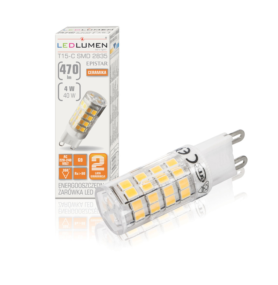 T15-C G9 4W 230V 51x2835 LED NW T15-C G9 4W 230V 51x2835 LED NW