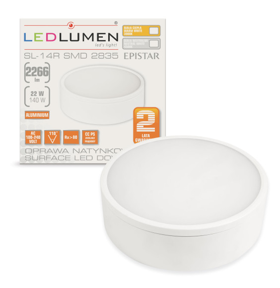 SL-14R 22W 204x2835 LED WW