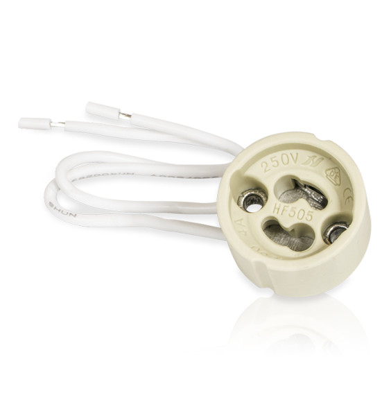 GU10- oprawa ceramiczna z przewodem LEDLUMEN