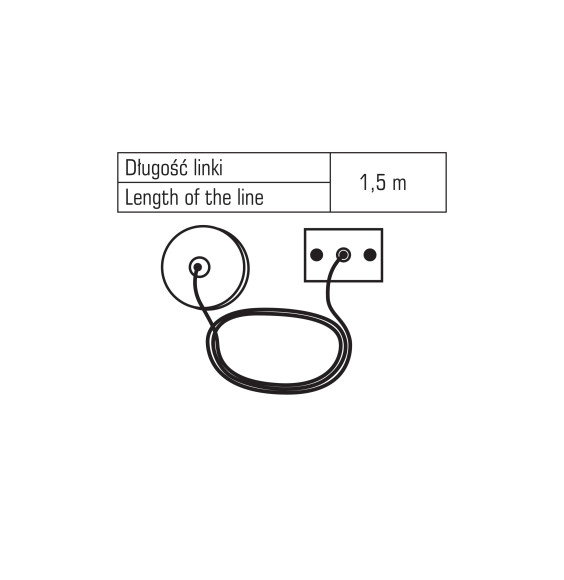 TL-C5-2W ZESTAW DO ZAWIESZANIA SZYN 1,5m