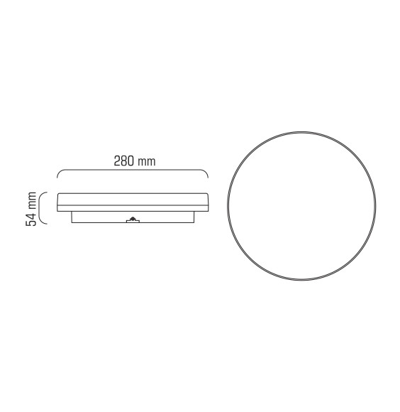 CLP-10S 24W LED IP54 NW czujnik ruchu