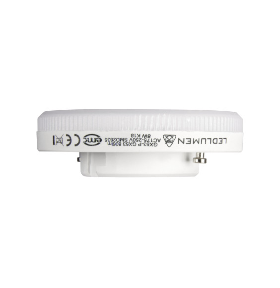 GX53-P 8W 230V 16x2835 LED CCD WW
