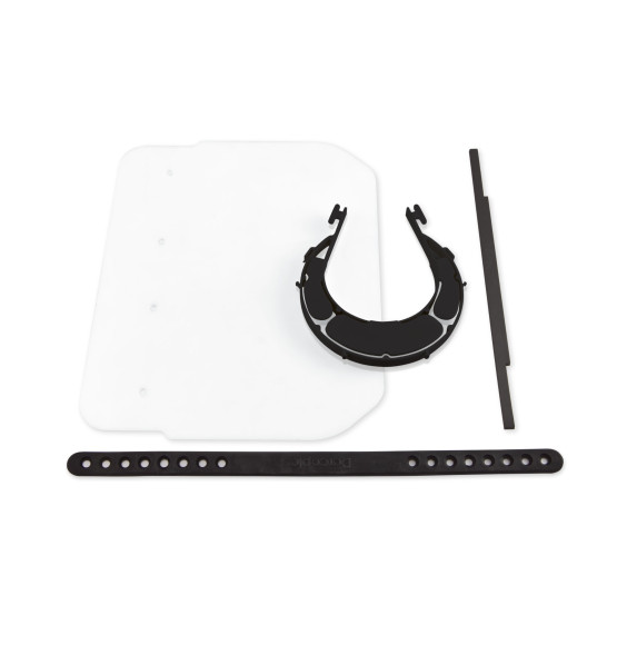 Przyłbica ochronna CZARNA (1 pasek w zestawie)