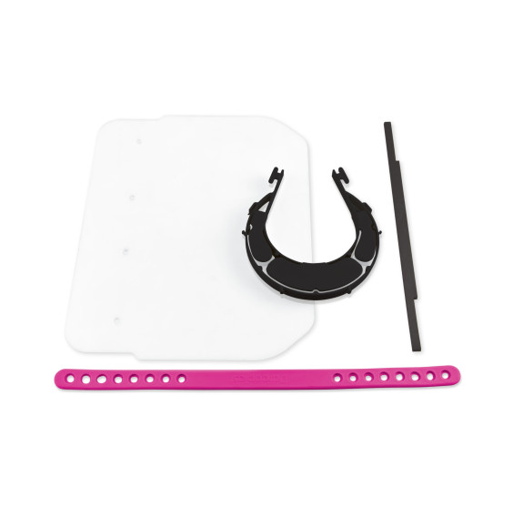 Przyłbica ochronna CZARNA (1 pasek w zestawie)