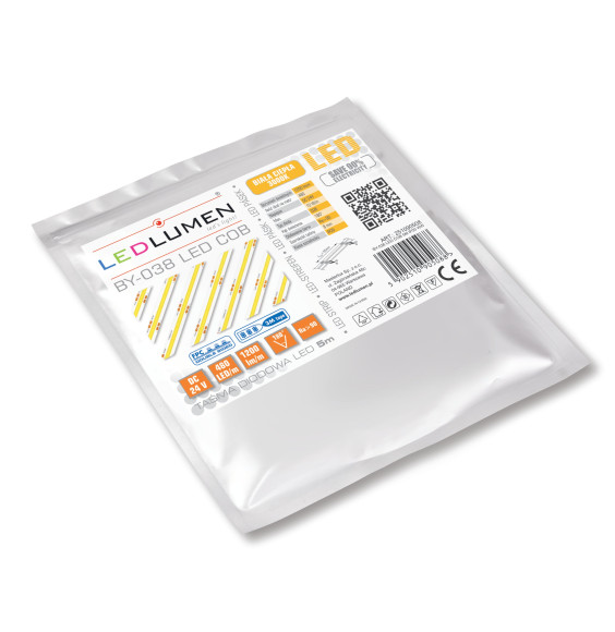 BY-038 LED COB 24V 5m IP20 WW