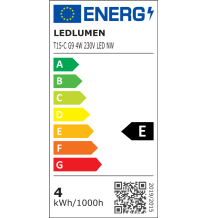 Żarówka LED T15-C G9 4W 230V 51x2835 LED biała neutralna