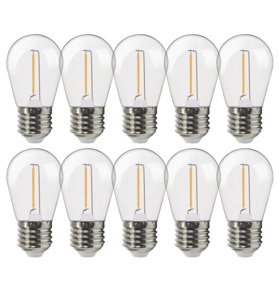 Żarówka LED ST45-P E27 1W FILAMENT (10 sztuk) WW