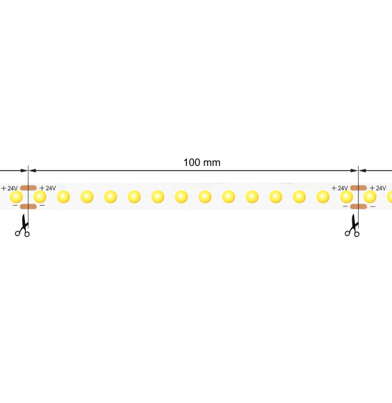 Taśma LED BY-039 LED 140 DOT COB 24V 5m IP20 WW
