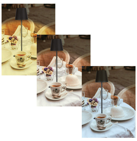 Lampka stołowa LED 3W z akumulatorem TL-06 BLACK