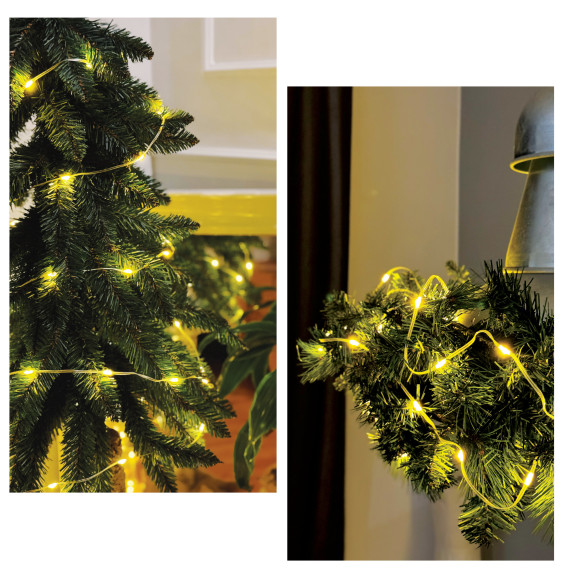 Lampki LED girlanda smart SF-02/100 10m USB WW