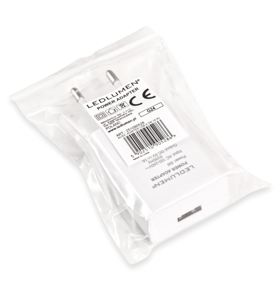 ADAPTER 230V AC/DC 5W 1A 5V USB-A