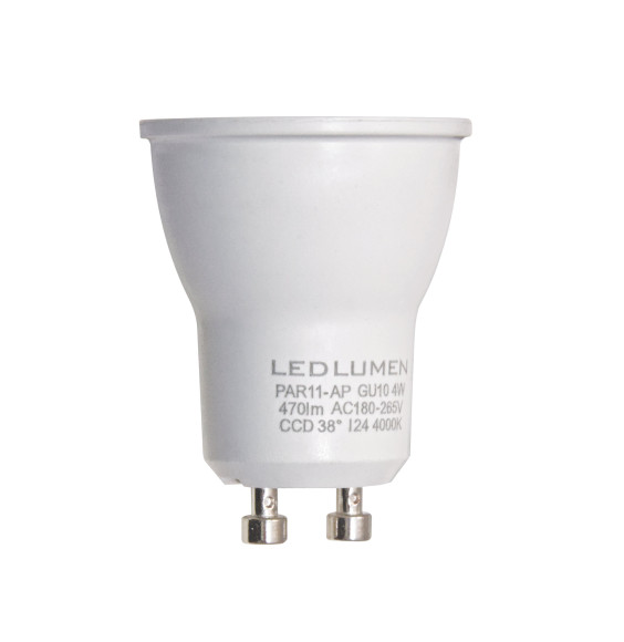 Żarówka PAR11-AP GU10 230V 4W LED 38 st. CCD biała neutralna