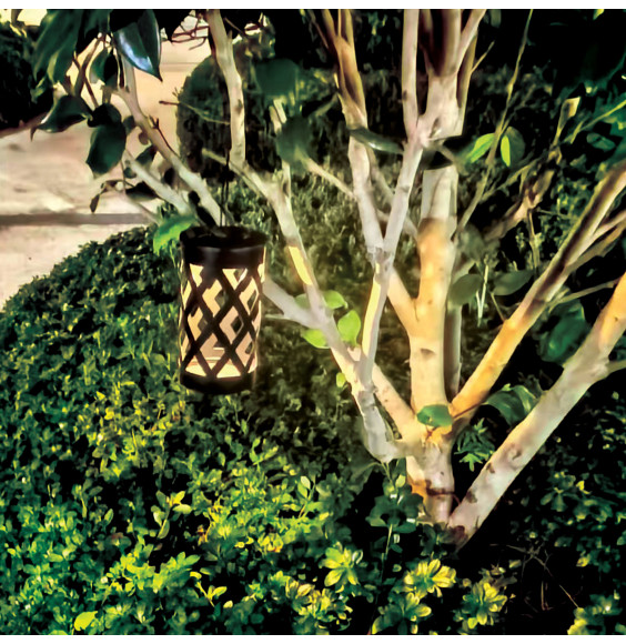 Lampa solarna ogrodowa LED latarnia lampion SOL-06 WW