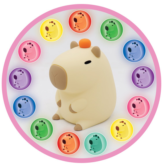 Lampka nocna silikonowa LED dla dzieci NL-04 KAPIBARA