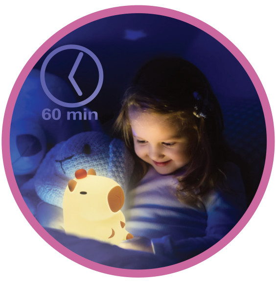 Lampka nocna silikonowa LED dla dzieci NL-04 KAPIBARA