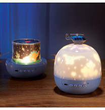 NL-09 lampka nocna LED dla dzieci - projektor gwiazd HELIKOPTER