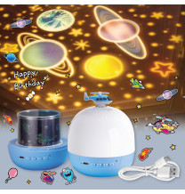 NL-09 lampka nocna LED dla dzieci - projektor gwiazd HELIKOPTER