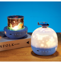 NL-09 lampka nocna LED dla dzieci - projektor gwiazd HELIKOPTER