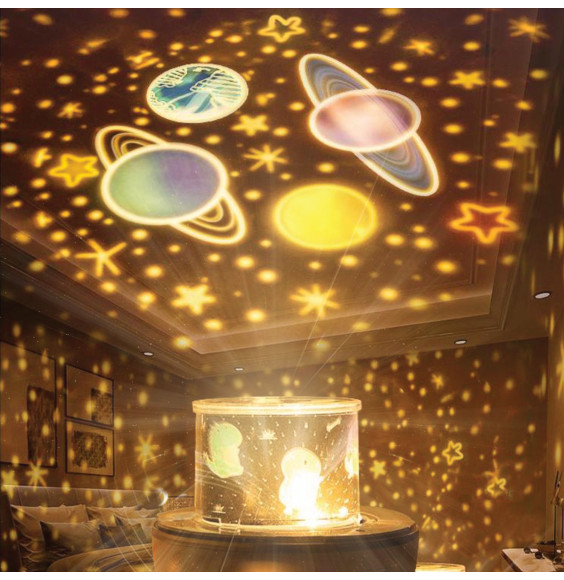 Lampka nocna LED dla dzieci projektor gwiazd NL-09 HELIKOPTER