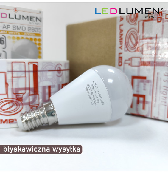 G45-AP E14 8W 806lm 3000K LED WW