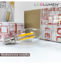 Żarówka LED CL35-G E14 230V 6W FILAMENT 806lm biała ciepła