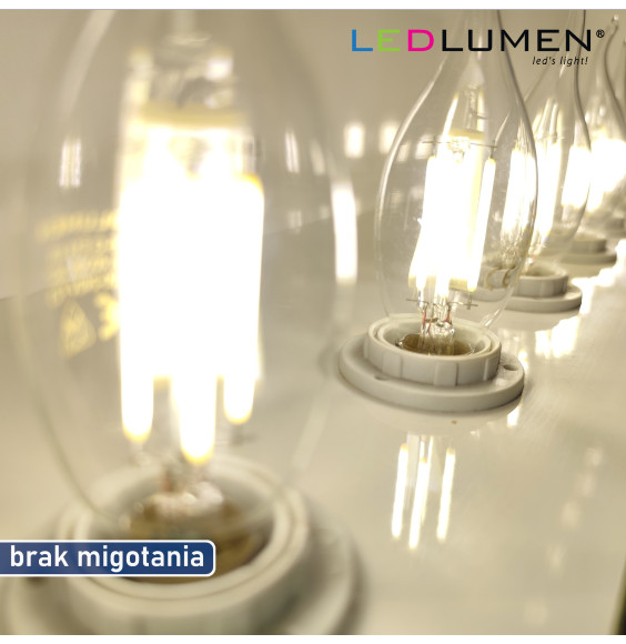 Żarówka LED CL35-G E14 230V 6W FILAMENT 806lm biała neutralna