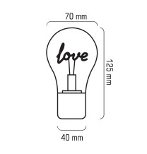 NL-06 Lampka dekoracyjna LED Love