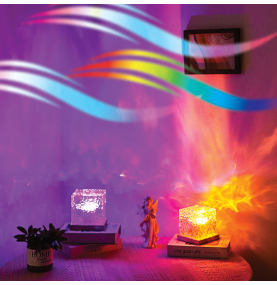 Lampka ozdobna LED projektor z efektem fal wodnych NL-07 AQUA