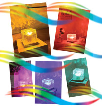 NL-07 Lampka ozdobna LED projektor - efekt fal wodnych AQUA