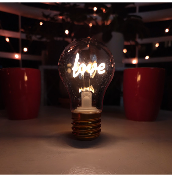 Lampka dekoracyjna LED z akumulatorem NL-06 żarówka LOVE
