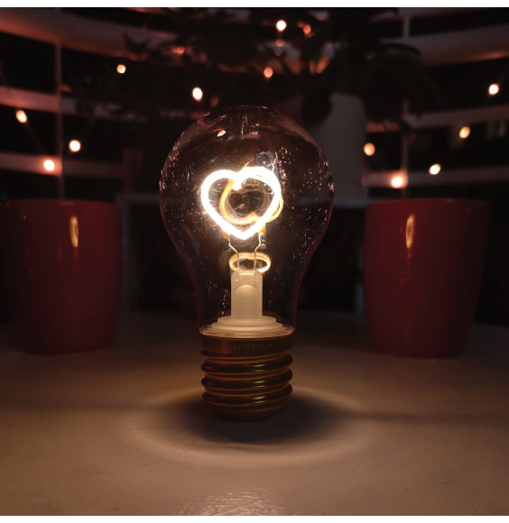 Lampka dekoracyjna LED z akumulatorem NL-05 żarówka SERCE