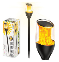 Lampa solarna ogrodowa LED pochodnia płomień SOL-08 WW