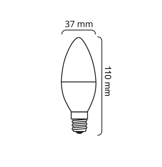 C37-AP E14 10W LED 1055lm 4000K NW