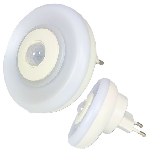 Lampka nocna LED NL-10 do kontaktu z czujnikiem ruchu i zmierzchu automatyczna