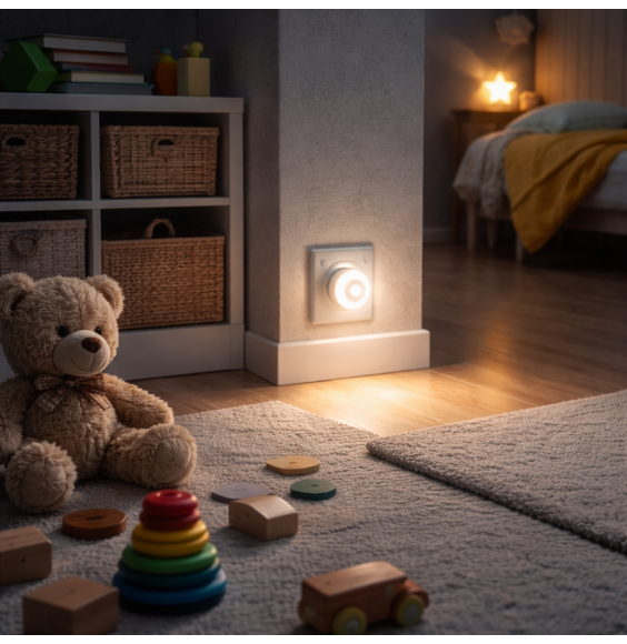 Lampka nocna LED NL-10 do kontaktu z czujnikiem ruchu i zmierzchu automatyczna